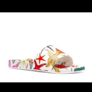 Men's Versace Gomma St. Tressor De La Mer Print Slides